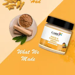 CARET ORGANIC Haldi & Chandan Ubtan Face Pack & Vitamin C Cream 100 g Each image 4