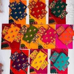 Printed Semi Stitched Rajasthani Poshak-image-1