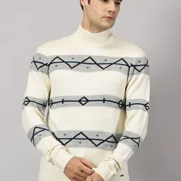BLACK BUCK Men Striped Pullover-picture-17