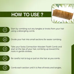 Swiss Connection Wide Tooth Detangling Hair Comb image 5