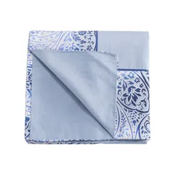 MASPAR Blue & White Ethnic Motifs Cotton 6-Seater Table Cover-picture-8
