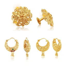 VIVASTRI Women Gold-Plated Alloy Earrings-picture-34