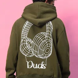 WEARDUDS Men Printed Hooded Long Sleeves Pullover Sweatshirt-image-49