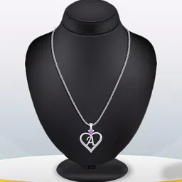 Lila Silver-Plated Heart Shaped Pendants with Chains-image-88