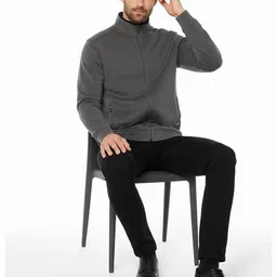 Octave AW25 Mock Collar Long Sleeves Fleece Front-Open Sweatshirt image 5