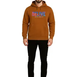 INSPRIE Men Printed Hooded Sweatshirt image 4