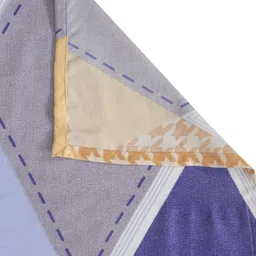 Myntra Elegant Homes Orange & Violet Printed 300 TC Single Bedsheet Set-220 cm x 150 cm image 4