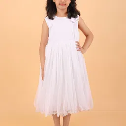 BAESD Applique Satin Fit & Flare Midi Dress-image-10