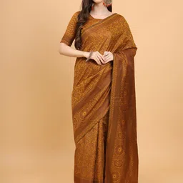 SHRIMAY Woven Design Art Silk Ready to Wear Banarasi Saree-picture-33