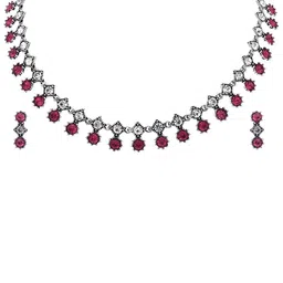 Anouk Brass-Plated Stones-Studded & Beaded Jewellery Set image 1