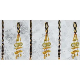 CARAPACE Women Set of 3 Embellished Ponytail Holders image 4