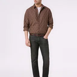 Pepe Jeans Men Textured Spread Collar Pure Cotton Casual Shirt-image-61