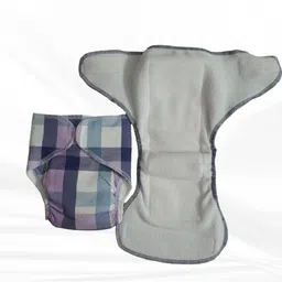 mamoritai Size Adjustable Cloth Diapher 0-6M Navy Blue image 3