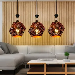 KINIS Black & Brown 3 Pieces Ceiling Lamp image 5
