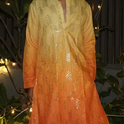 Snowdrip Men Embroidered Flared Sleeves Kurta-picture-24