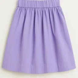 ZIP ZAP ZOOP Girls Embellished Cotton Knee Length Flared Skirts with Inner Linning image 3