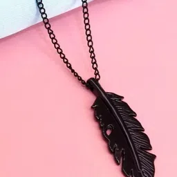 Utkarsh Feather Shaped Pendants with Chains-picture-14