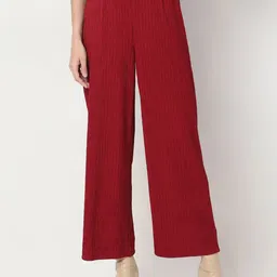 Vero Moda Women Straight Fit High-Rise Pleated Culottes Trousers-picture-30