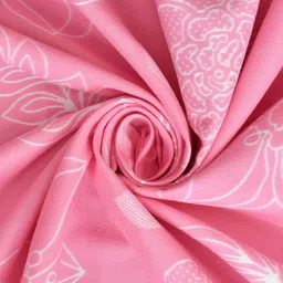 KIDS WONDERS Pink & White Printed Single Bed Duvet Cover image 1