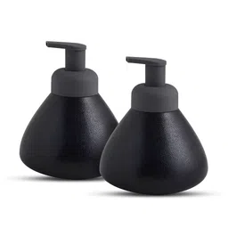 UMAI Black & Grey 2 piece Solid Ceramic Soap Dispenser image 2
