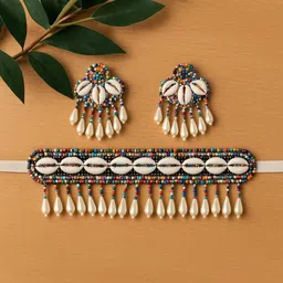 Haute Handles Pearls Beaded Jewellery Set image 2