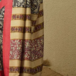 Saree mall Kalamkari Ready to Wear Block Print Sarees image 2