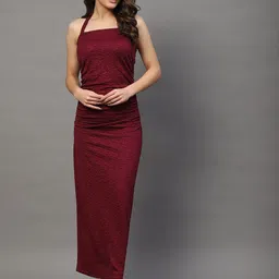 StyleCast X SERA Halter Neck Bodycon Maxi Dress-image-87