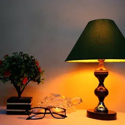 candela NEW2025_Conical Shade Table Lamp (Green) Table Lamp image 2