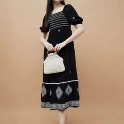 Fame Forever by Lifestyle Print A-Line Dress-picture-40