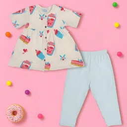 Nauti Nati Girls Printed Top with Leggings-picture-12