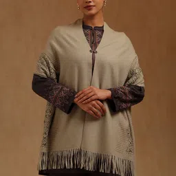 Soch Women Embroidered Acrylic Shawl-picture-49