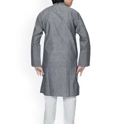 Baba & Baby Boys Regular Pure Cotton Kurta with Churidar image 2
