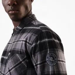 Dennis Lingo Men Flannel Checks Spread Collar Relaxed Fit Casual Shirt-picture-40