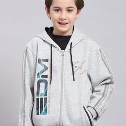 Monte Carlo Boys Printed Hooded Sweatshirt-picture-1