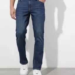 The Roadster Life Co. Men Slim Fit Light Fade Stretchable Jeans image 2