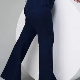 Miss Chase A+ Loud Lips Lie Women Bootcut High-Rise Stretchable Jeans image 4