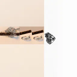 Teeragaj Set Of 3 Stone-Studded & Lion Face Adjustable Finger Rings-image-74