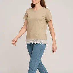 Moda Rapido Women Pure Cotton T-shirt-image-60