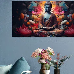 nestroots Pink & Black 1 Piece Canvas Other Wall Paintings-picture-14