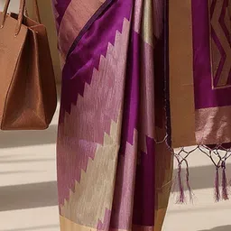 Anouk Silk Cotton Handloom Banarasi Saree image 4