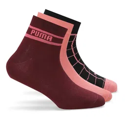Puma Sports Quarter Unisex Pack Of 3 Pure Cotton Ankle Length Socks-image-9