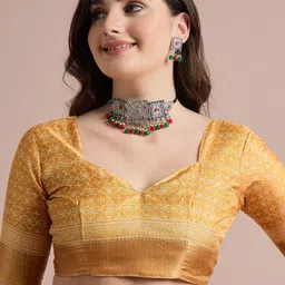 all about you Ethnic Motifs Zari Sungudi Saree image 3