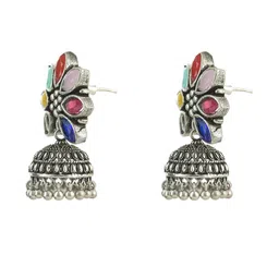Rozy Styles Silver-Plated Brass Crystals Studs image 2