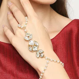 Anouk Gold Metal Wraparound Bracelet-picture-37