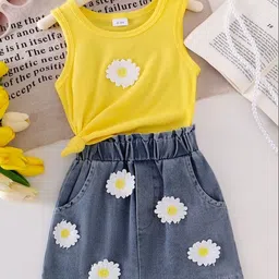 LULU & SKY Girls Embellished Top with Skirt-picture-24