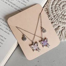 Octagon hub Silver-Plated Necklace image 3