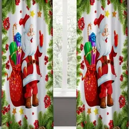 UrbanArts Multicoloured Set of 2 Room Darkening Long Door Curtain-picture-35