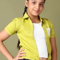 V-Mart Girls Colourblocked Top-picture-13