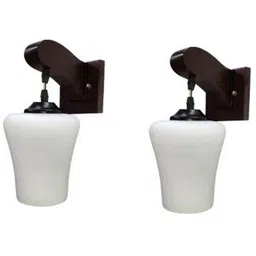 1ST TIME White & Multicoloured Wood Frustum Shaped Wall Lamp-image-28