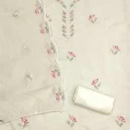 Panzora Embroidered Sequined Detail Unstitched Dress Material image 2